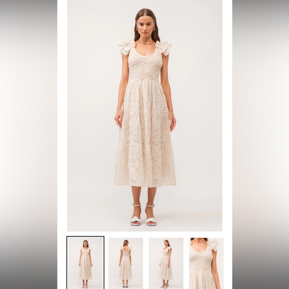 Boutique bridal or shower dress